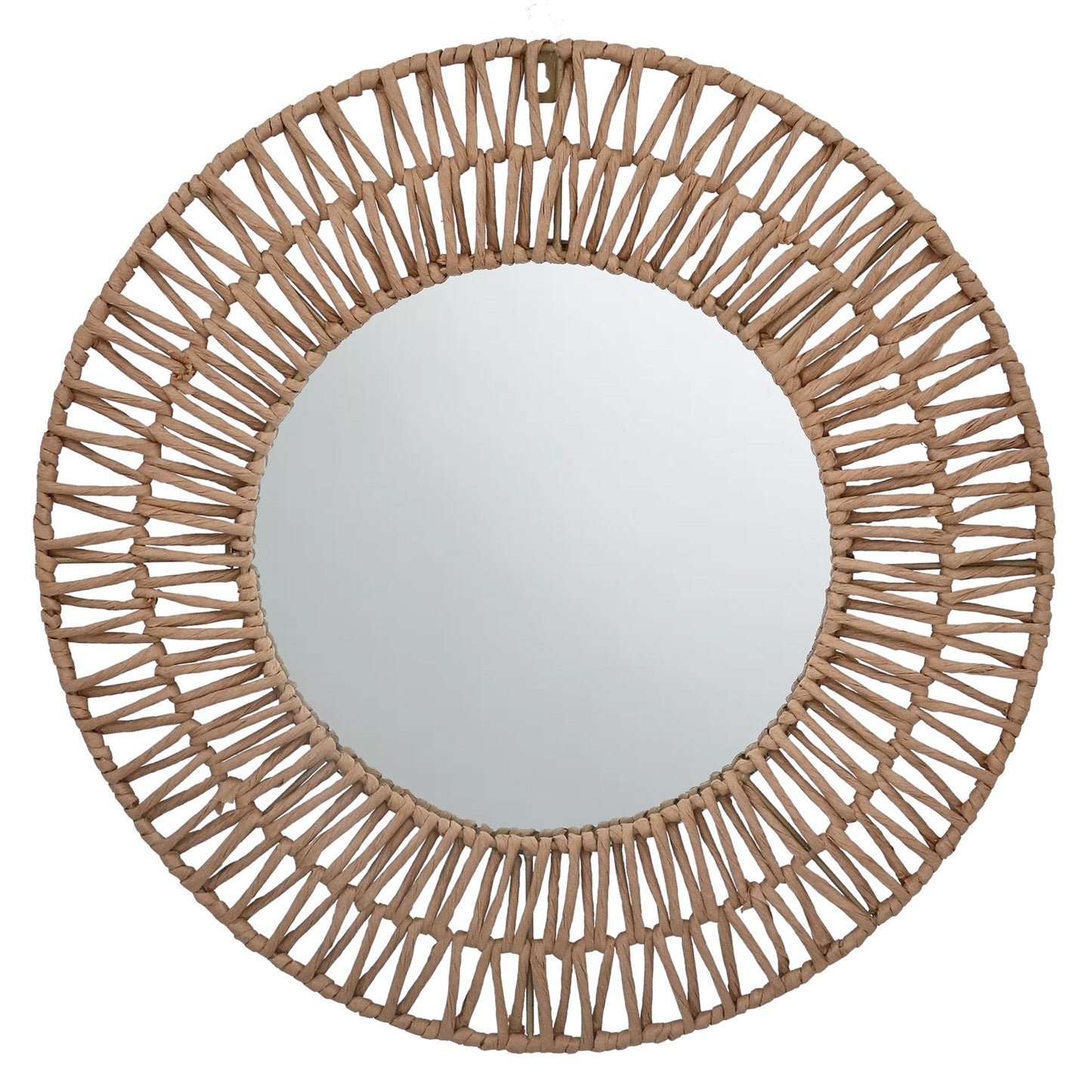 Wall Mirror - Woven Raffia Round, Large