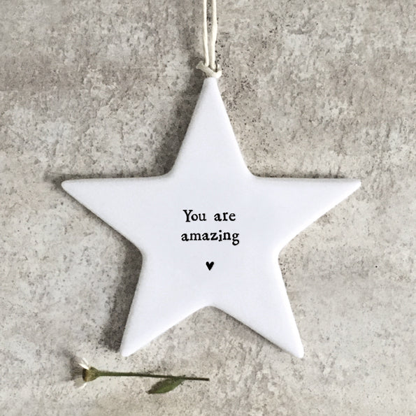 Porcelain star - You are amazing