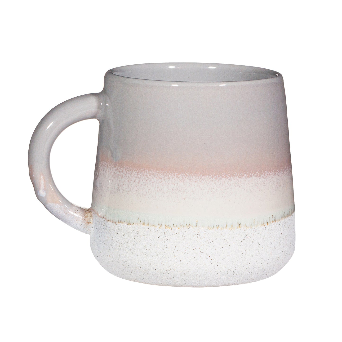 Tasse in Grau mit Mojave-Glasur