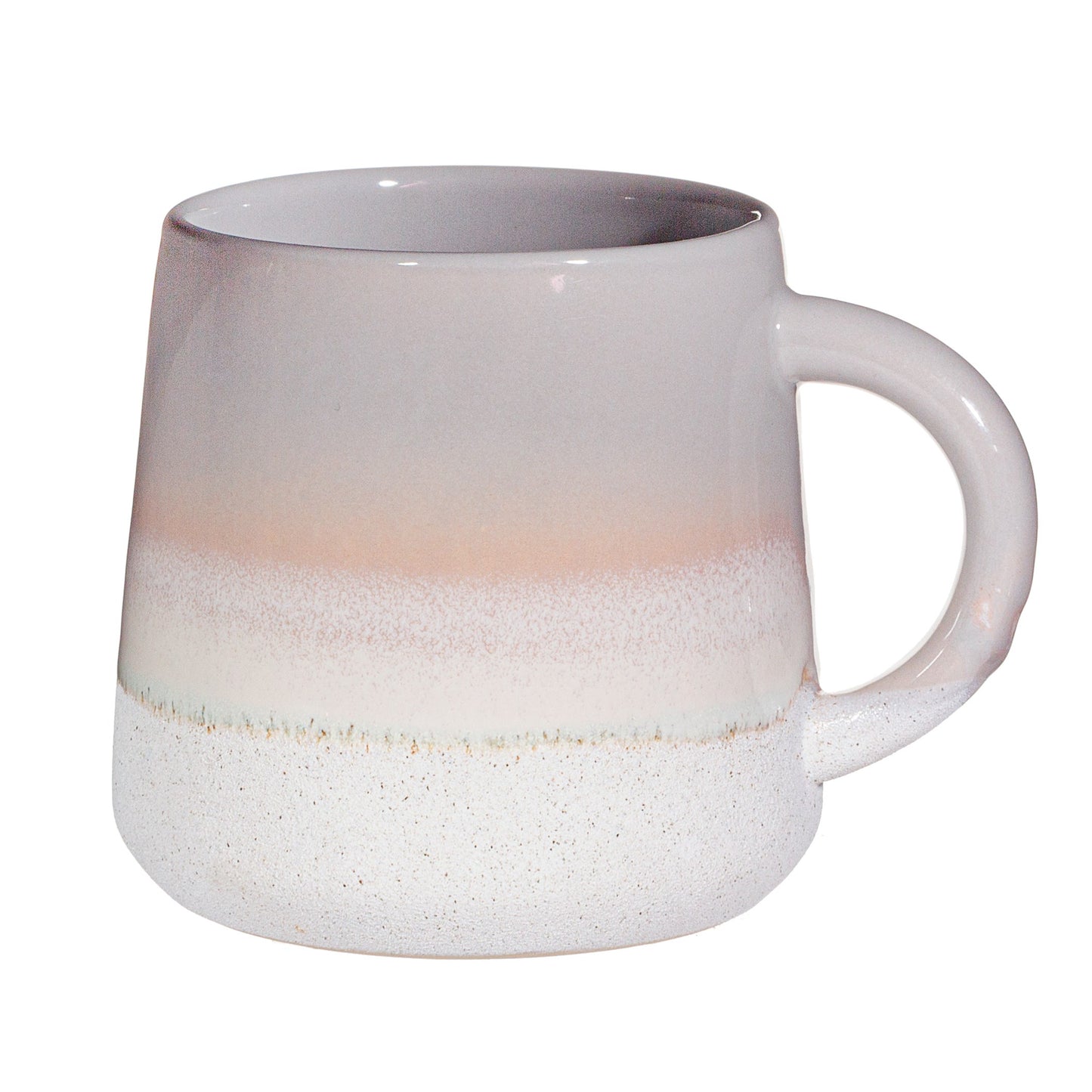 Tasse in Grau mit Mojave-Glasur