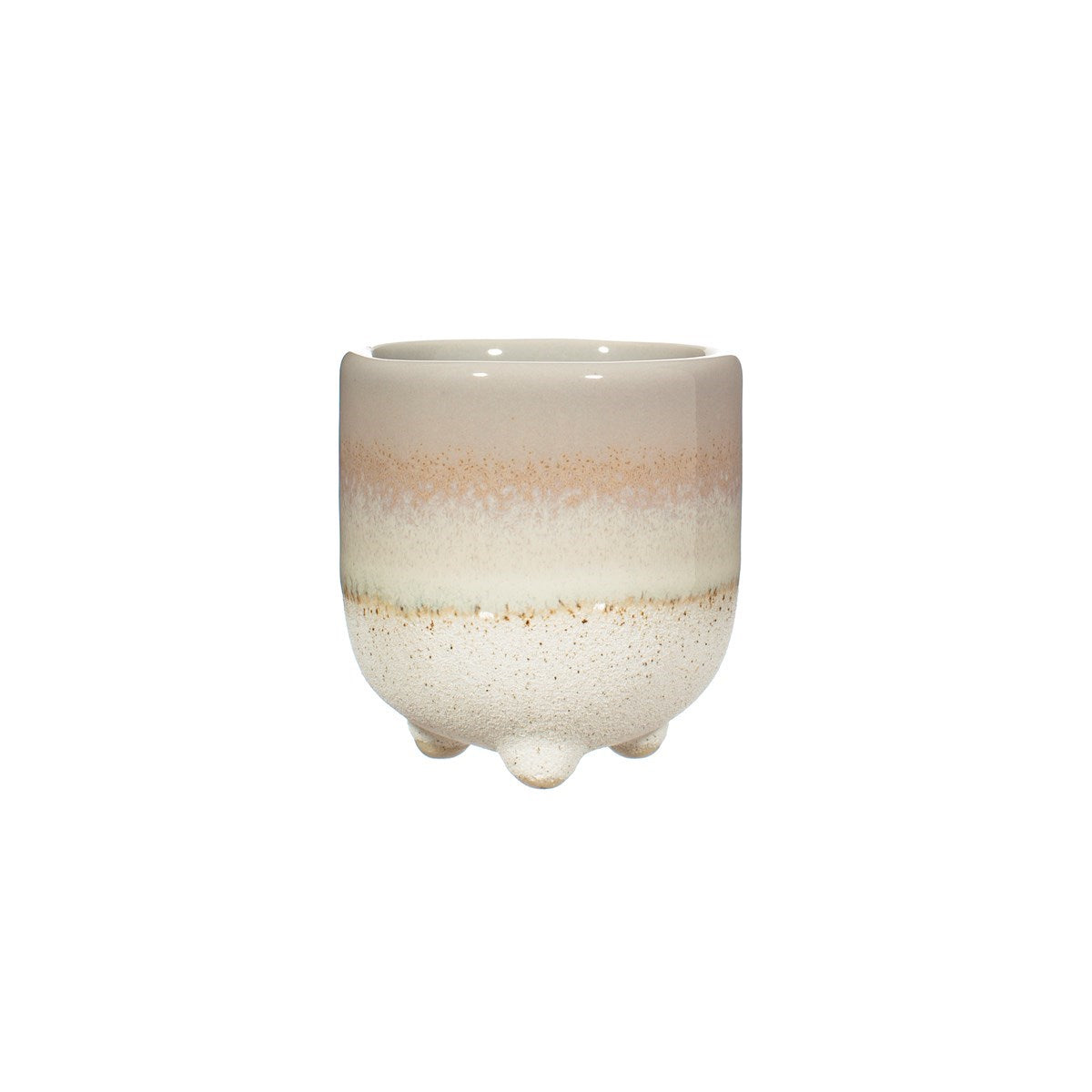 Eierbecher mit Mojave-Glasur, graue Glasur
