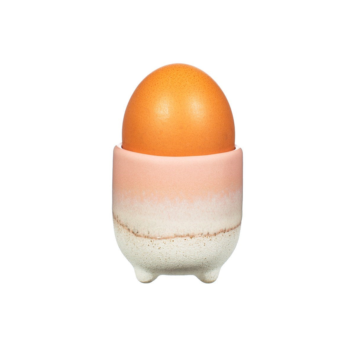 Eierbecher mit Mojave-Glasur und rosa Glasur