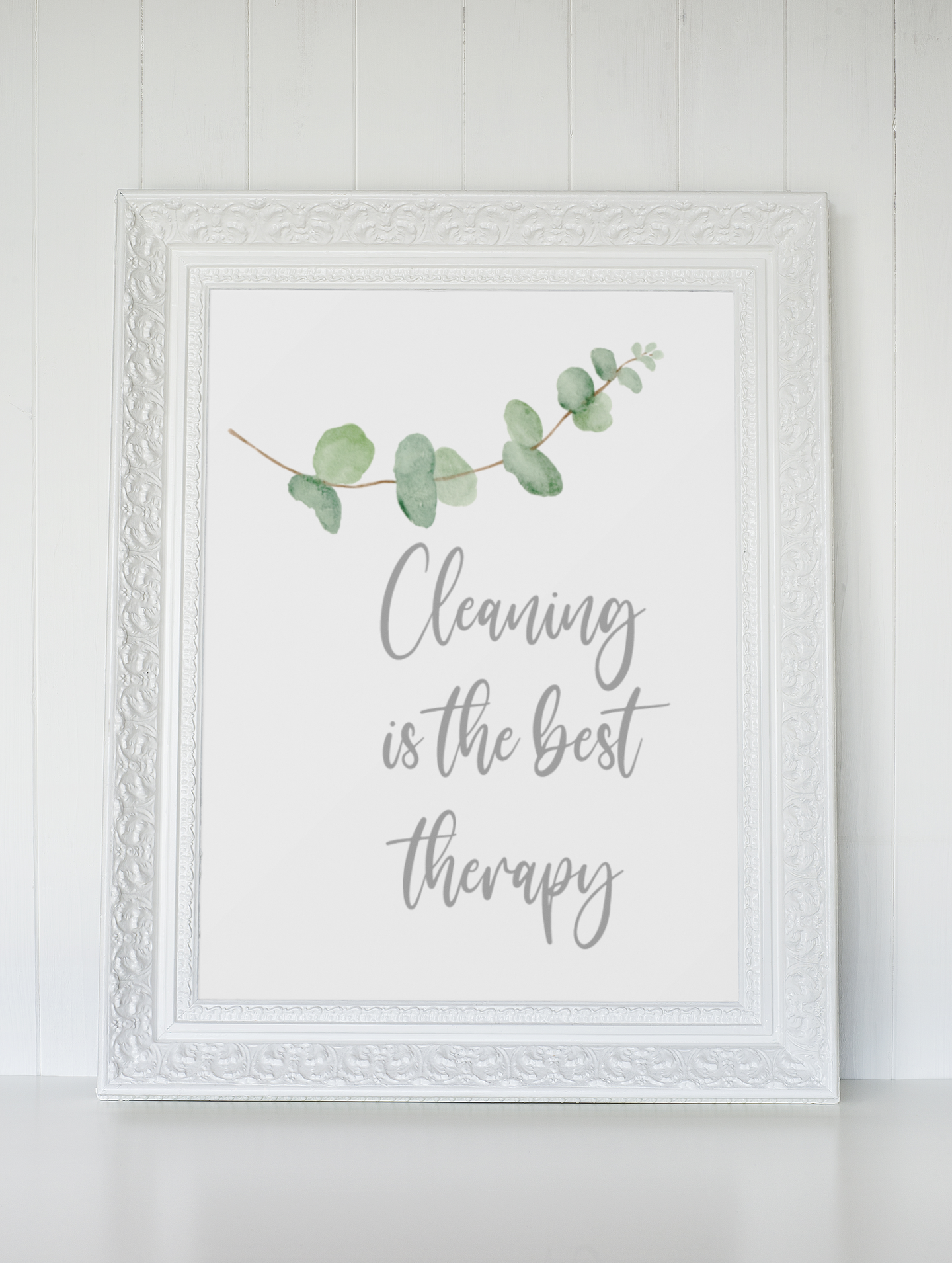 Cleaning Is The Best Therapy Hinch Cleaning Home Wall Decor Print-0