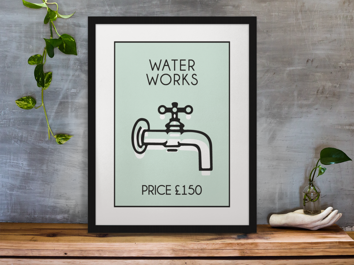 Waterworks Water Works Game Funny Bathroom Wall Decor Print-0