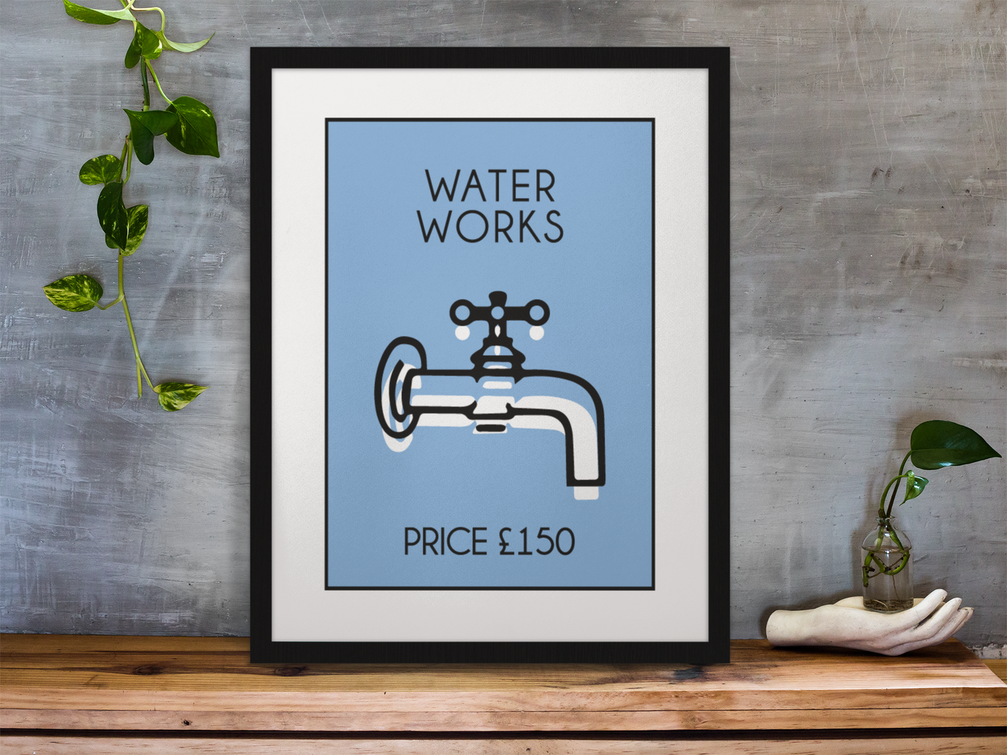 Waterworks Water Works Game Funny Bathroom Wall Decor Print-1