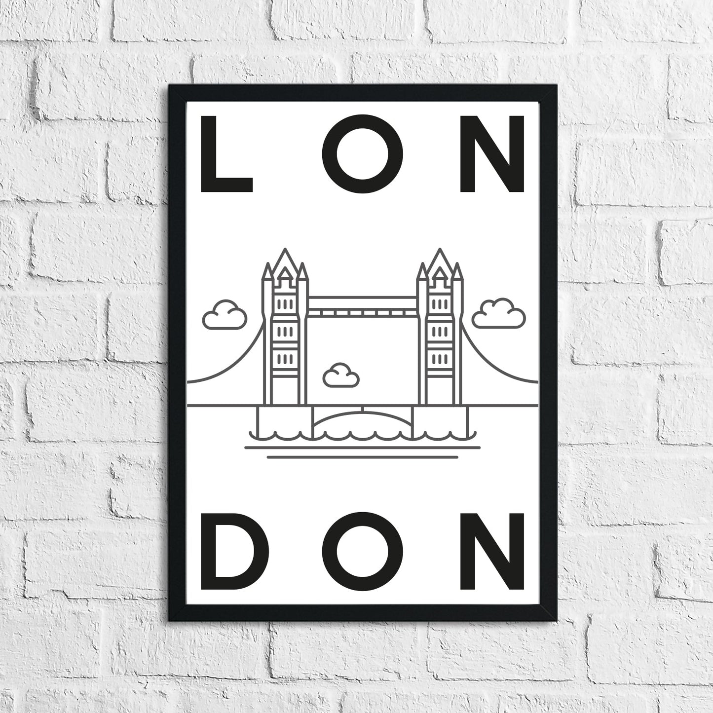 London Landmark Children's Room Wall Decor Print-0