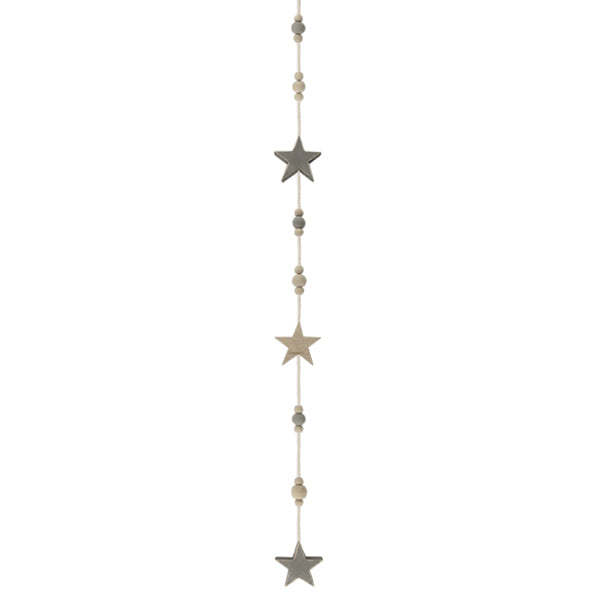 Hanging garland - Stars & beads