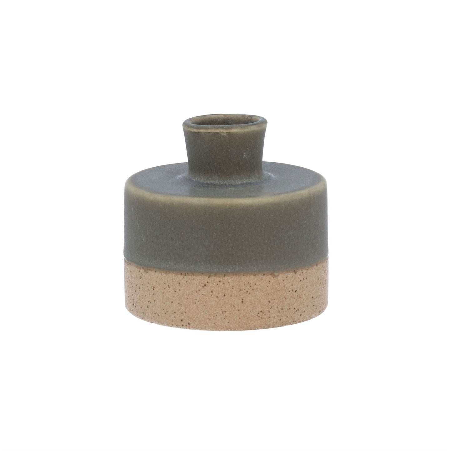 Stoneware Vase - Sage Speckle Decorative Mini