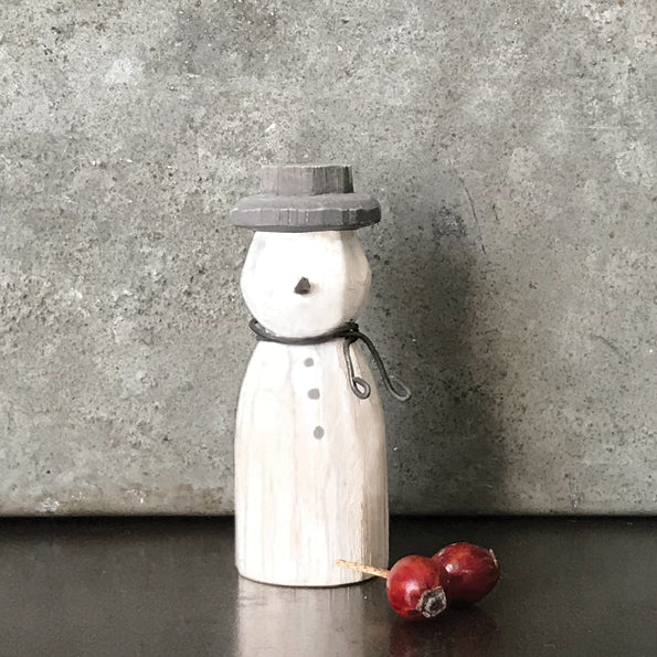 Wooden snowman - Small