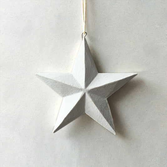 Star - Small white wood