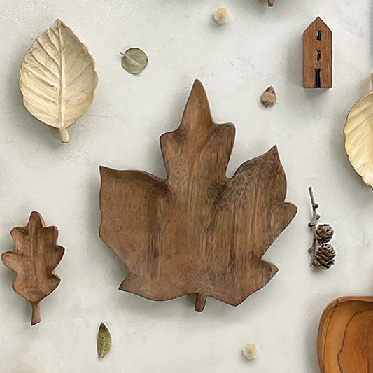 Flat leaf bowl-Maple