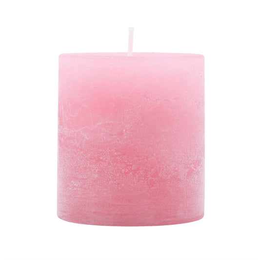 Mini Pillar Candle 7cm - Pale Pink