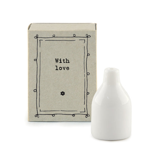 Matchbox vase - With love