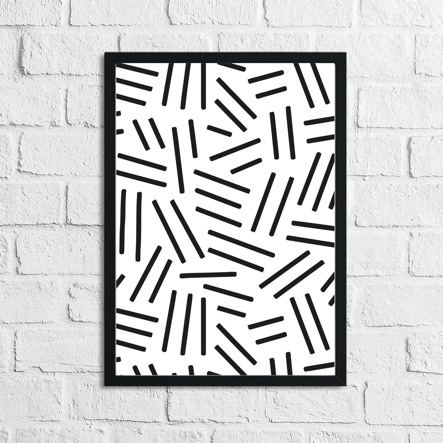 Abstract 2 Simple Line Bedroom Home Wall Decor Print-0