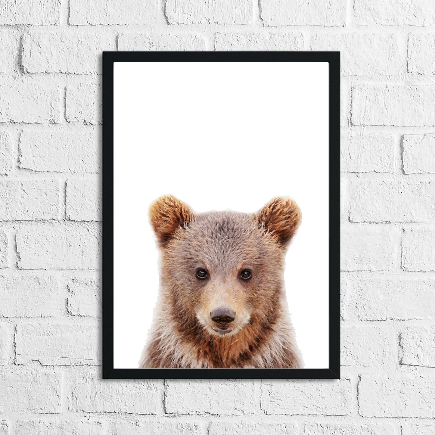 Bear Animal Woodlands Nursery Children's Room Wall Decor Print-0