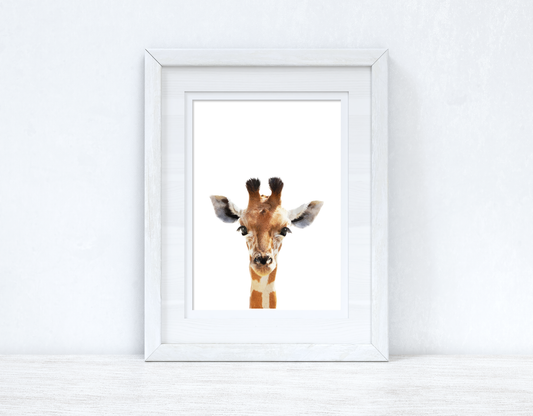 Baby Giraffe Wild Animal Unisex Nursery Children's Room Wall Decor Print-0