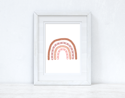 Earthy Rainbow Boho Children's Room Wall Bedroom Decor Print-0