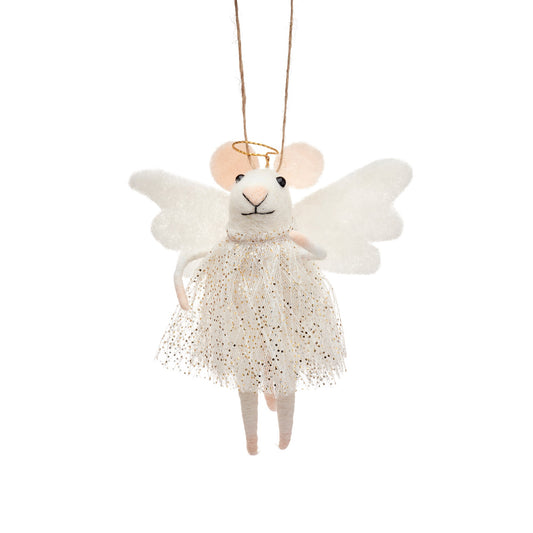 Angel Mouse Felt Hanging Decoration