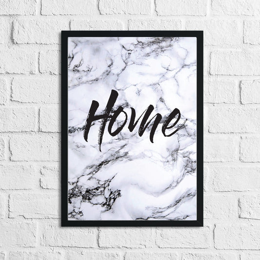 Home Dark Marble Background Simple Home Wall Decor Print-0