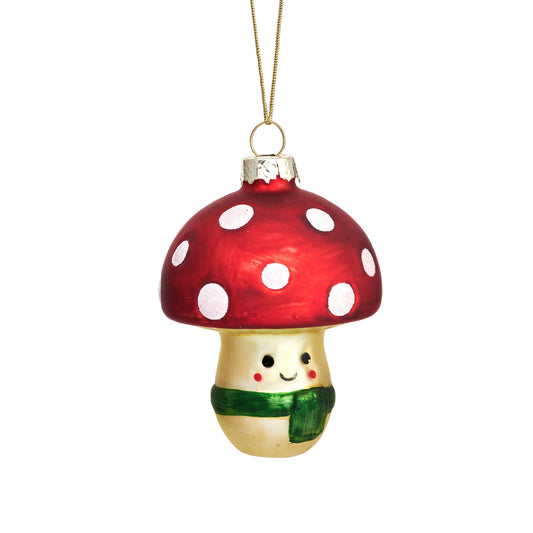 Happy Mushroom Shaped Bauble