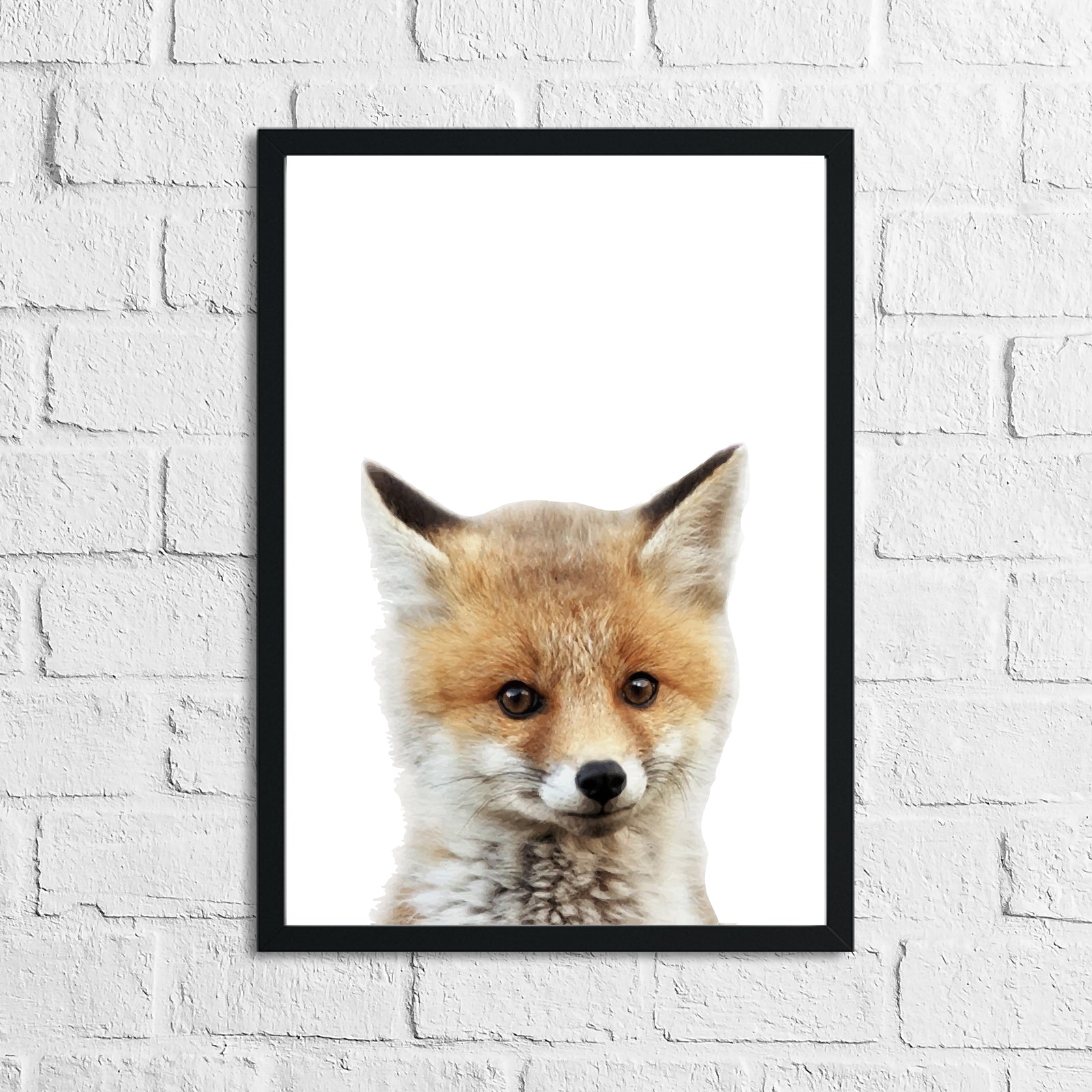 Fox Animal Woodlands Nursery Children's Room Wall Decor Print-0