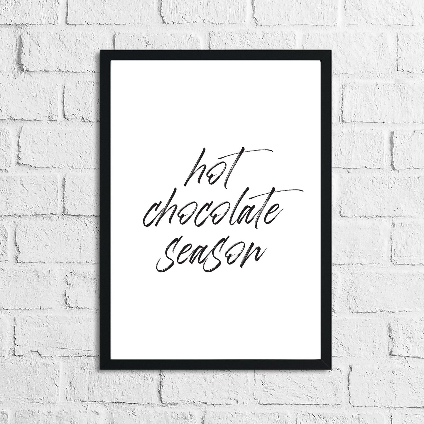 Hot Chocolate Season Kitchen Wall Decor Print-0