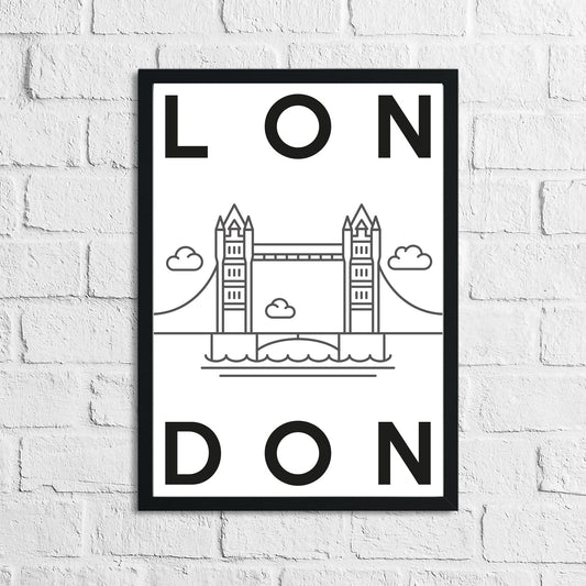 London Landmark Children's Room Wall Decor Print-0