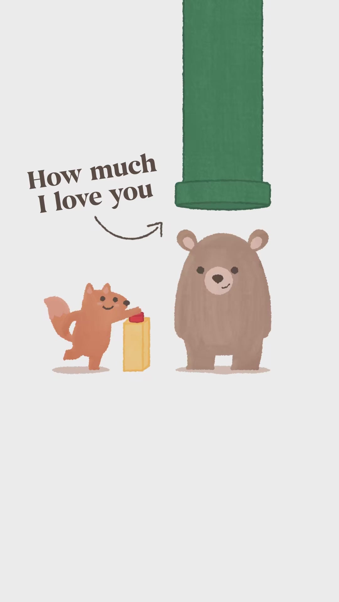 How much I love you — example